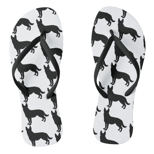 German Shepherd Flip Flops (Footbed)