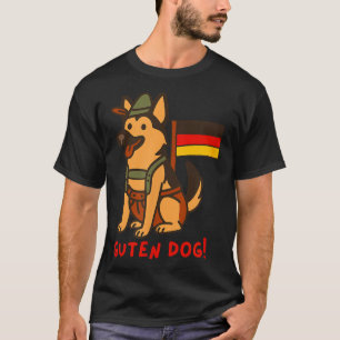 German Shepherd Funny Beer Festival Guten Dog T-Shirt