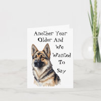 German Shepherd Funny Birthday