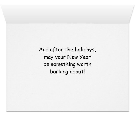 German Shepherd Funny Christmas Dog with Tree (Inside Horizontal (Bottom))