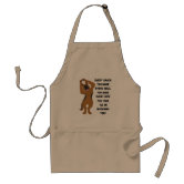 Hail To The Chef Funny Kitchen Aprons, White Cooking Aprons Gift Idea