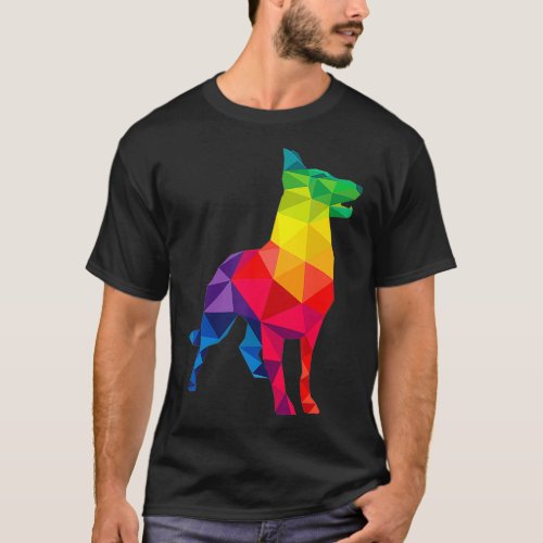 German Shepherd Gay Pride LGBT LGBTQ Rainbow Flag  T_Shirt