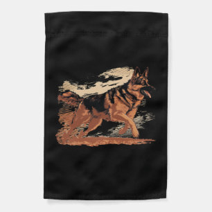 German Shepherd, German Shepherd owner, GSD dogs Garden Flag