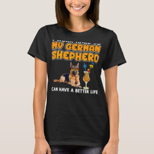 German Shepherd German Shepherd " I Work Hard T-Shirt