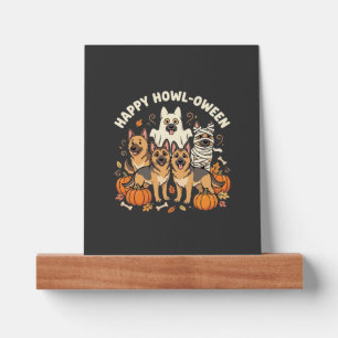 German Shepherd Ghost Halloween Howl-Oween Design_ Picture Ledge