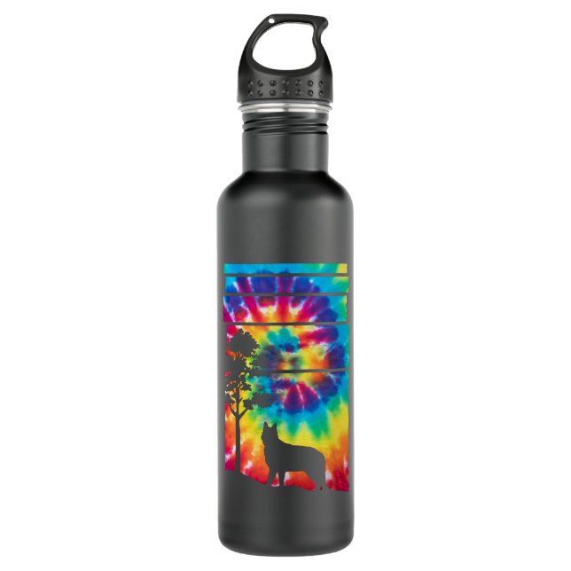 German Shepherd Gift Stainless Steel Water Bottle (Front)