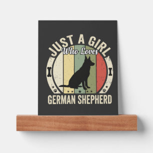 German Shepherd Girl Dog Lover Design (2)_1 Picture Ledge