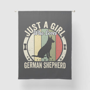 German Shepherd Girl Dog Lover Design (2)_1 Sheer Curtains