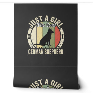 German Shepherd Girl Dog Lover Design (2)_1 Wallpaper