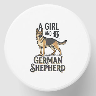 German Shepherd Girl Shirt Vintage Dog Lover Desig Mini Candle Favors