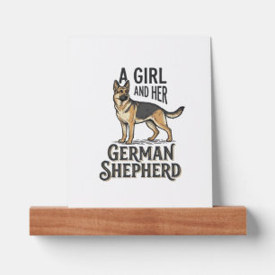 German Shepherd Girl Shirt Vintage Dog Lover Desig Picture Ledge