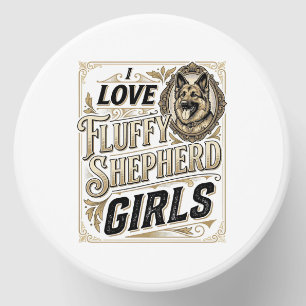 German Shepherd Girl Shirt Vintage Engraving Dog L Mini Candle Favors