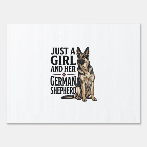 German Shepherd Girl Vintage Engraving Dog Lover D Sign