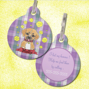 German shepherd golden retriever mix dog id tag