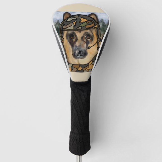 GERMAN SHEPHERD    GOLF HEAD COVER (Front)