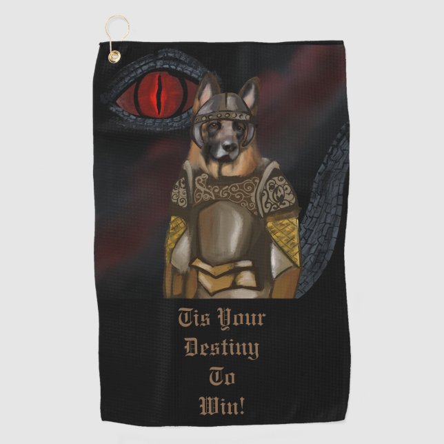 German Shepherd     Golf Towel (Front)
