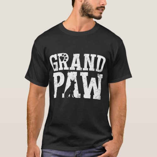 German Shepherd Grand Paw Grandpaw Dog Lover Grand T_Shirt
