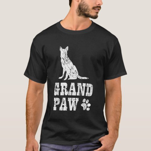German Shepherd Grand Paw T Shirt Dog Lover Grandp