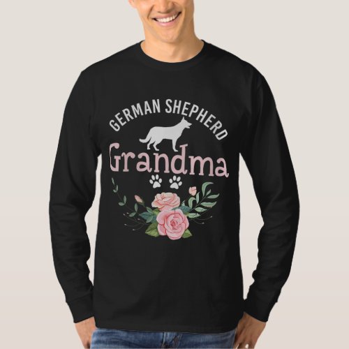 German Shepherd Grandma Dog Mom Lover Mothers Day  T_Shirt