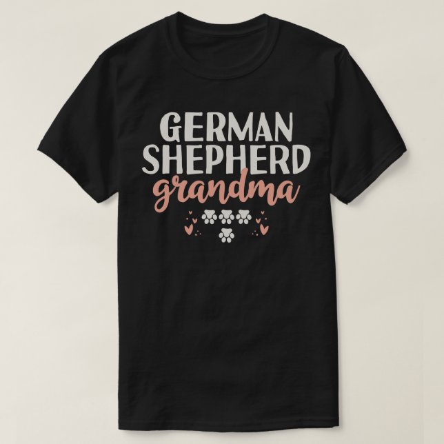 German Shepherd Grandma Gift T-Shirt (Design Front)