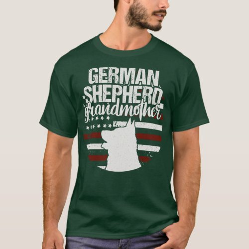 German Shepherd Grandmother T_Shirt