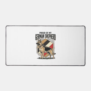 German Shepherd Graphic Vintage Engraving Dog Love Desk Mat