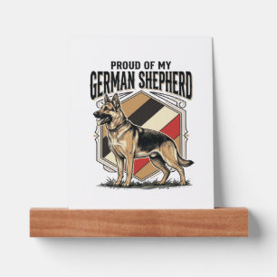German Shepherd Graphic Vintage Engraving Dog Love Picture Ledge
