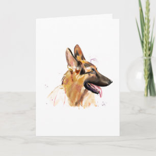 German Shepherd Greeting Card