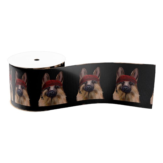 German Shepherd Grosgrain Ribbon (Spool)