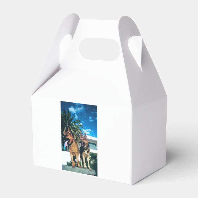 german shepherd group favor boxes (Front Side)