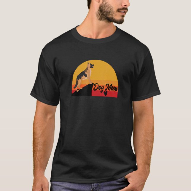 German Shepherd GSD Dog  Mom Dad Pet Cute  Puppy 3 T-Shirt (Front)