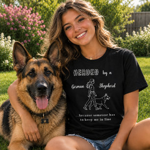 German Shepherd GSD humor black T-Shirt