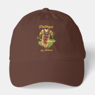German Shepherd GSD Photo Faithful by Nature Hat