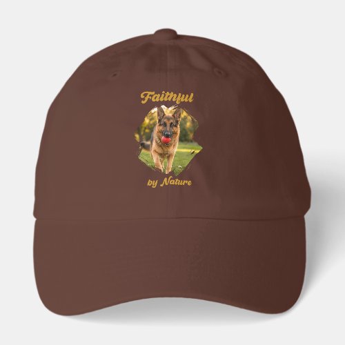 German Shepherd GSD Photo Faithful by Nature Hat