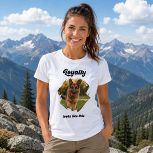 German Shepherd GSD Photo Loyalty T-Shirt