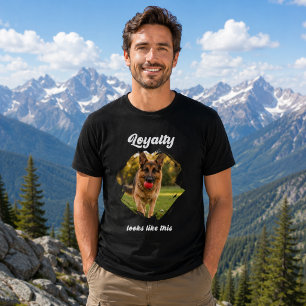German Shepherd GSD Photo Loyalty T-Shirt