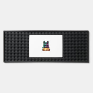 German Shepherd GSD Shep Zombie Dog Halloween Esse Bar Mat