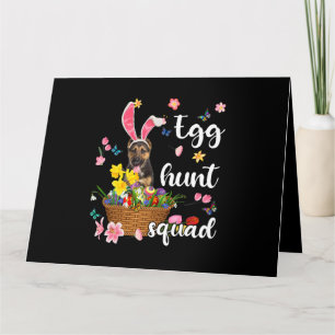 German Shepherd Happy Easter Day Easter Colorful E Card