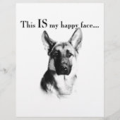 German Shepherd Happy Face (Front)