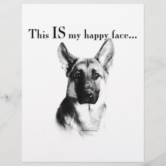 German Shepherd Happy Face (Front)