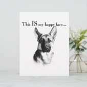 German Shepherd Happy Face (Standing Front)