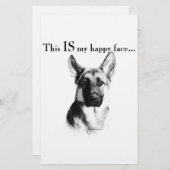 German Shepherd Happy Face (Front/Back)