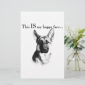 German Shepherd Happy Face (Standing Front)