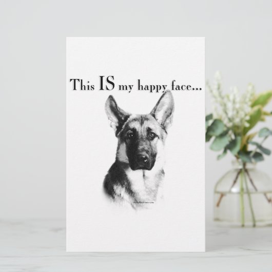 German Shepherd Happy Face (Standing Front)
