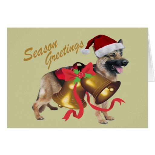 GERMAN SHEPHERD Happy Holidays Cards | Zazzle