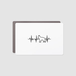 German Shepherd Heartbeat Car Magnet