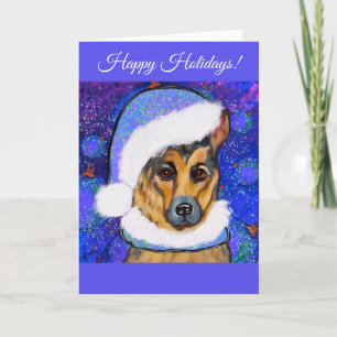 German Shepherd Holiday Card