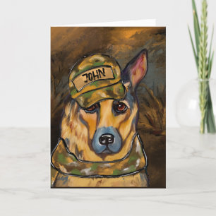 German Shepherd Holiday Card