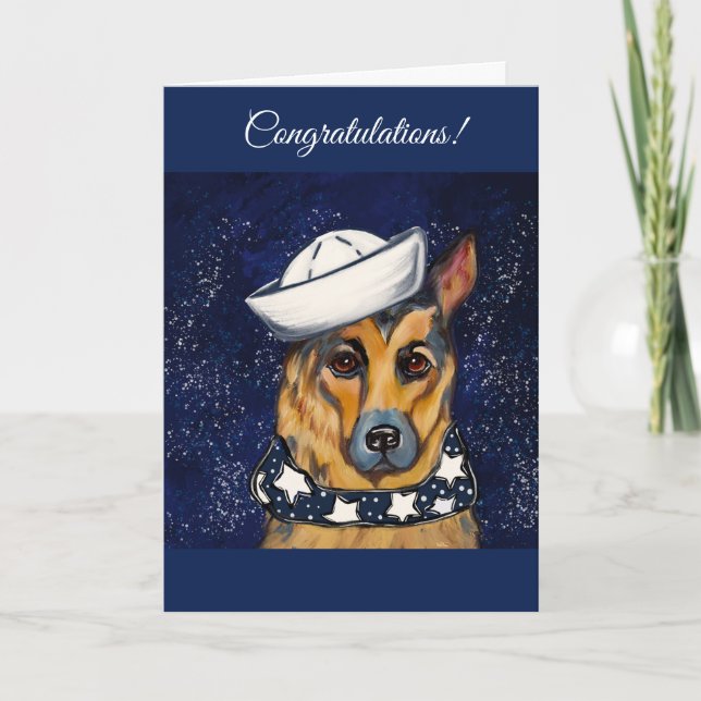 German Shepherd        Holiday Card (Front)