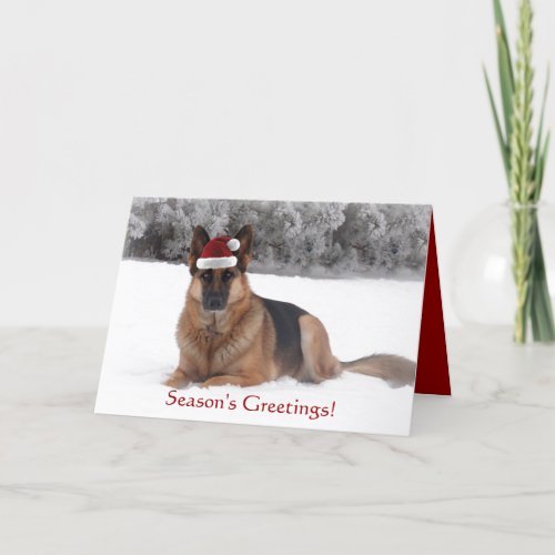 German Shepherd Holiday Greeting